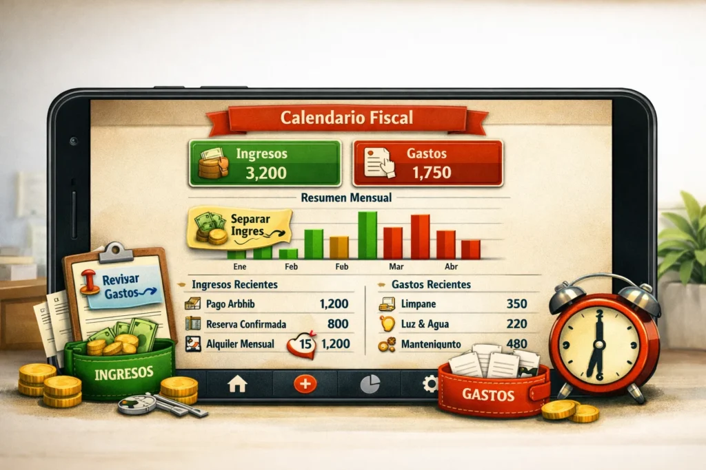 Aplicación móvil para organizar ingresos y gastos y mantener el límite del IRS sin estrés en Oakland